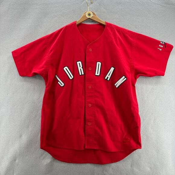 Nike Jordan Other - Nike-VINTAGE-1992-Air Jordan Baseball Jersey Shirt-Red-Men XL-90s-VTG